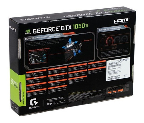Imagen 6 de 6 de Tarjeta De Video Nvidia Geforce Gtx 1050 Ti Gigabyte, 4gb