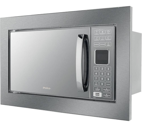 Microondas De Embutir Philco 25 Litros Pme25bm Inox - 110v