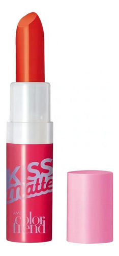 Batom Kiss Matte Avon Color Trend Fps15 Cor Vermelho Crush