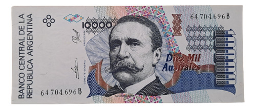 Bottero N 2880. Billete 10.000 Australes Excelente ++++