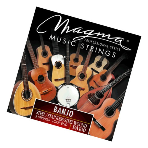 Cuerdas Magma Para Banjo Ba100 - 5 Cuerdas
