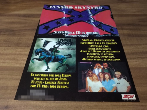 (pd619) Publicidad Lynyrd Skynyrd * Southern Knights * 1996