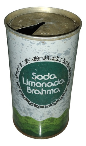 Antiguo Vintage Brahma Lata Chapa Soda Limonada 