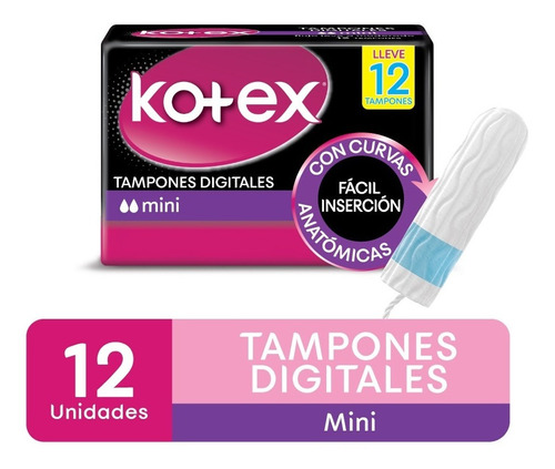 Tampones Digitales Kotex X 12 Unidades