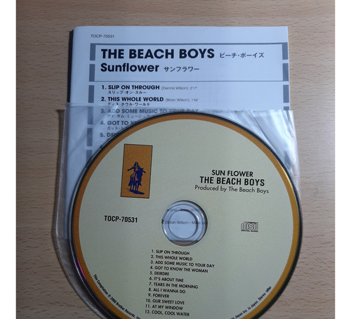 The Beach Boys - Sunflower / Mini Lp / Japonés / Cd (Usado)