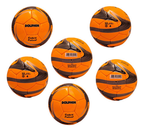 Pelota Dolphin Cobra Futsal X6u Nro 4 Profesional Futbol 5