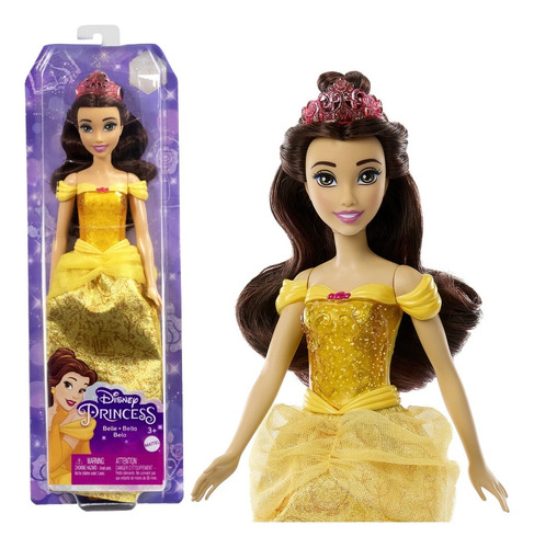 Muñeca Disney Princesa Bella Cenicienta Rapunzel Jazmin 30cm