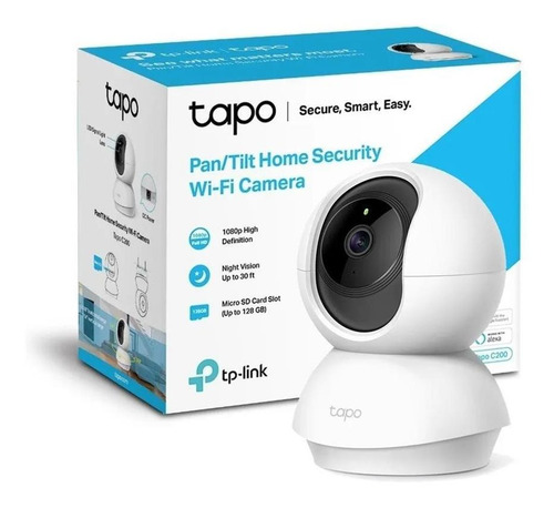 Imagen 1 de 6 de Camara Tp-link Tapo C200 Wifi 360º Fhd Grabacion Nocturna
