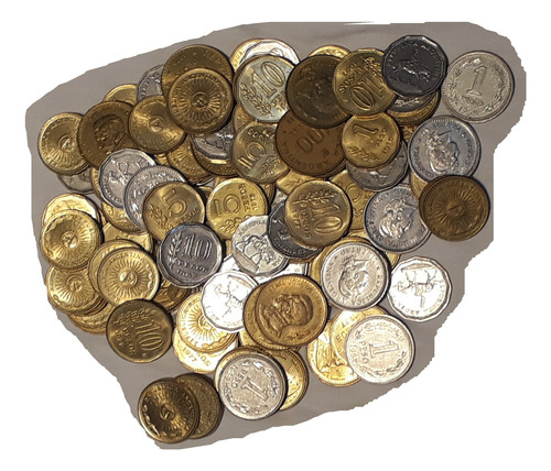 Lote De Monedas Antiguas De Argentina Pesos Son 100 Lo3