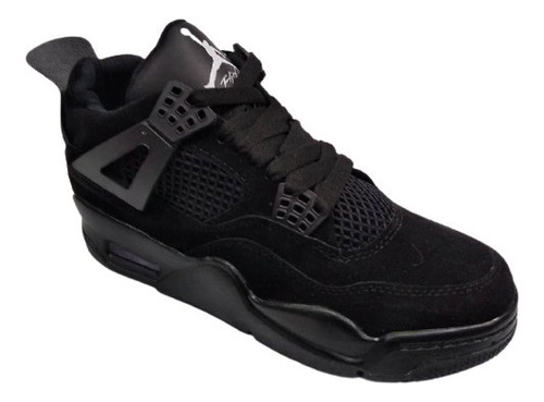 Botas Zapatos Nike Jordan Retro 4 Carrito Caballeros Negro