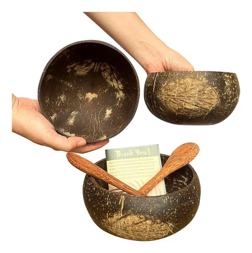 Cocovnxxxx Eco-friendly Coconut Bowl & Spoon Set-hecho A Man