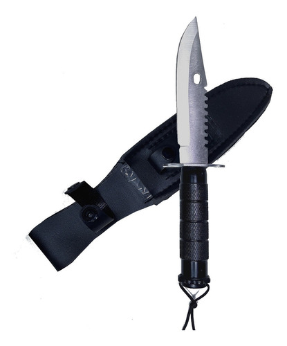 Cuchillo Supervivencia Táctico Con Brújula Funda Afilador