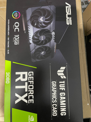 Placa De Video Nvidia Asus Geforce Rtx3080 Tuf Uso Pc Gamer 