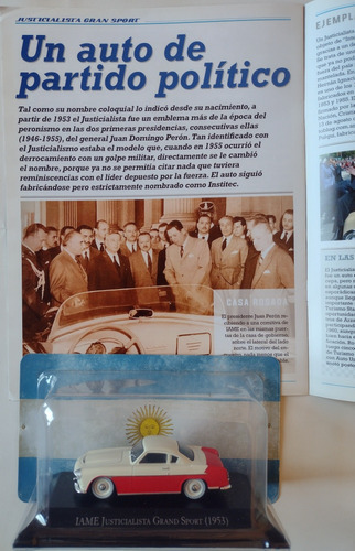 Auto De Colección Justicialista Gran Sport Año 1959
