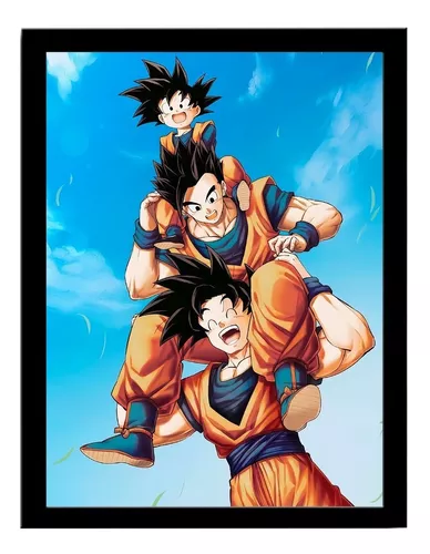 PLACA DECORATIVA GOKU CRIANÇA DRAGON BALL