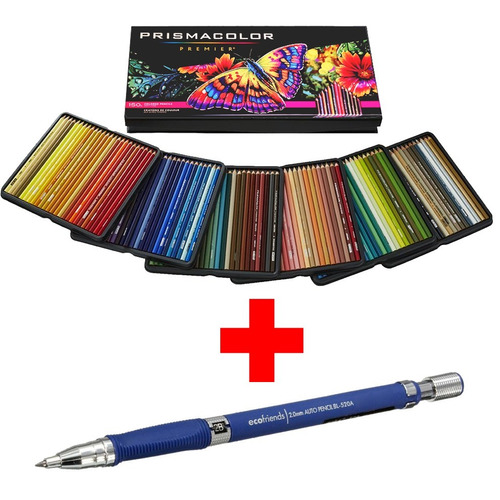 Colores Prismacolor Profesional 150 Y Regalo Portaminas 2mm