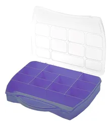 Comprar Maleta Caixa Organizadora Plastica Divisórias Box Multiuso Cor Maleta Divisória Organizadora Roxa no Mercado Livre