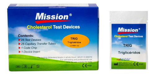 Panel Mission Para Detección De Triglicéridos Caja con 25 pruebas