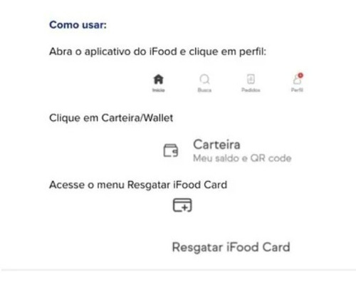 Imagem 3 de 3 de Gift Card Virtual Ifood - Pague R$10 E Ganhe R$15