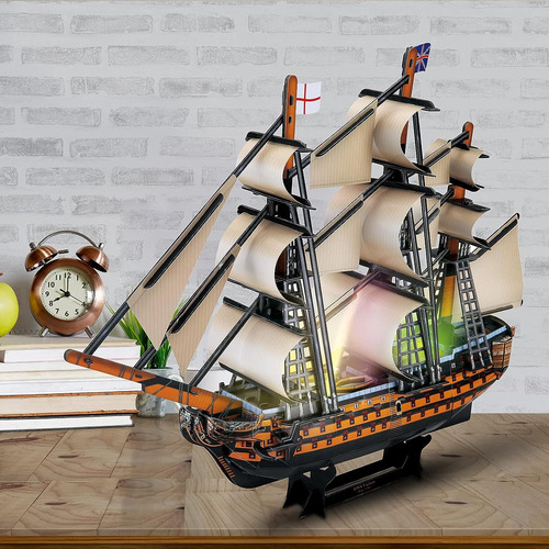 Fanbusa 3d Led Puzzle Modelo Barco Para Hombres Mujeres, ...