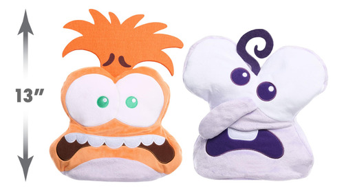Peluche Inside Out 2, Reversible Para Miedo Y Ansiedad, 33 C