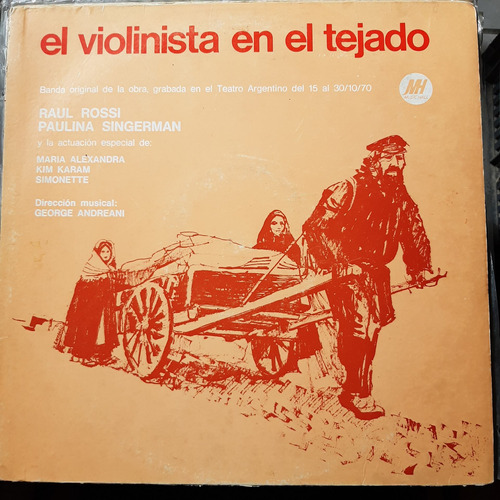 Vinilo Violinista En El Tejado Banda Orig Teatro Argent Cl2