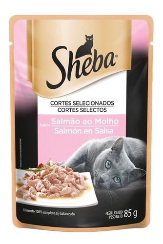 Sheba Sch Adulto Salmón En Salsa 85 Gr