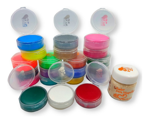 Set Maquillaje Pintacaritas Bodypaint Artisti Cremoso 22pzas