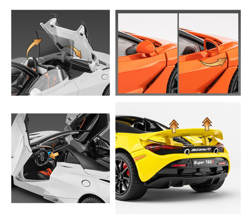 Forza Horizon 5 Mclaren 720s Spider Miniatura Metal Car 1/24