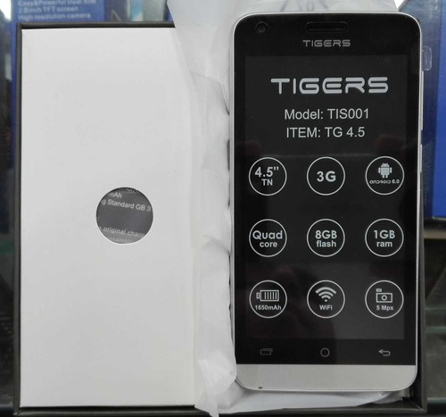 Celular Tiger Android Dual Sim 8gb 1gb Camara Bt 4.5 Pulgada