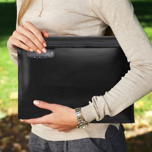 Bolsa De Documentos Ignífuga 34.5 X 25.4 Cm Con Cerradura