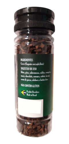 Kit 3 Cravo Da Índia Flor Orgânico Tempero Banho Gin 50g casa frasco