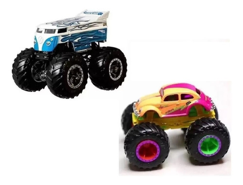 Hot Wheels Monster Trucks Pack Doble, Fyj64  Mattel Bestoys