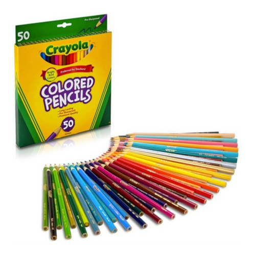 Lapiz Colores 50 Crayola Diferentes Xtremec