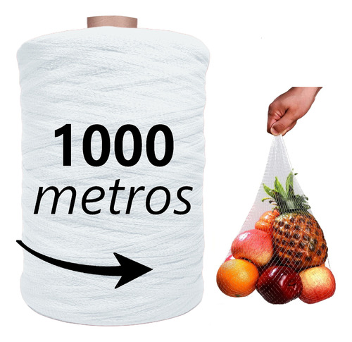 Red Malla Plástica Blanca 1000 Metros: Fruta, Carne, Pelotas