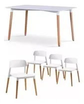 Comprar Mesa Y Sillas Unican Eames 120x80 (mesa) + 4 Sillas Milan
