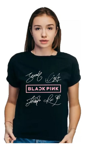 Remera Black Pink -  - K-pop - Bp02 Infantil