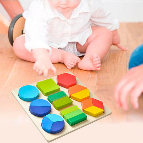 Rompecabezas Puzzle Encastre Madera Fig Geomet Acool Ac6628