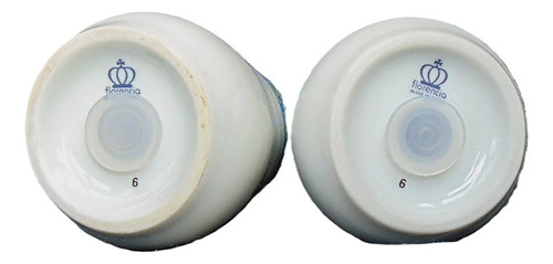 Porcelana Florencia Vintage Par Salero Pimentero D Coleccion
