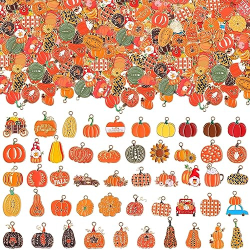 150 Piezas De Abalorios De Calabaza Para El Día De Acc...