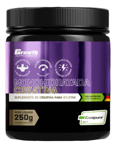 Suplemento Em Pó Growth Supplements Creatina Creapure 