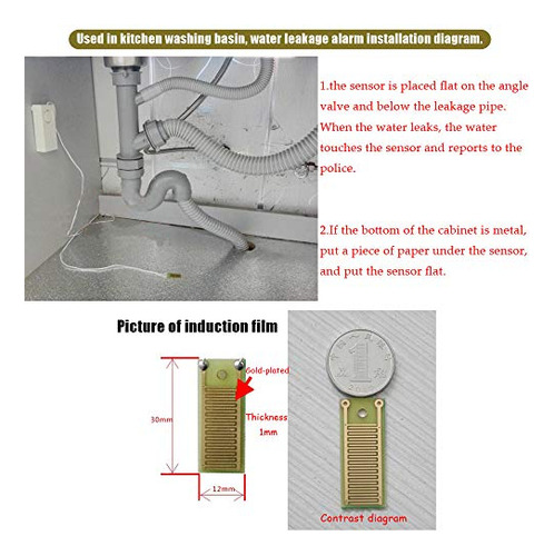 Detector De Fugas De Agua Ximimark, Nivel De Inundación, 2 U