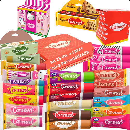 Kit Carmed Agua De Coco Hello Kitty Chocotone Fini Castela