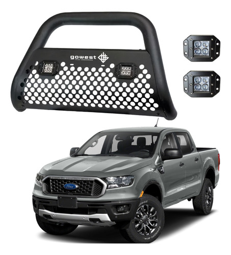 Kit Burrera Ultra Bar Ford Ranger 2013 - 2022 + 2 Faros Led