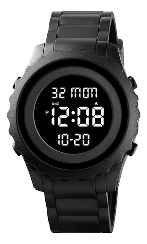 Reloj Hombre Skmei 1631 Digital Alarma Fecha Cronometro Color de la malla Negro Color del fondo Negro