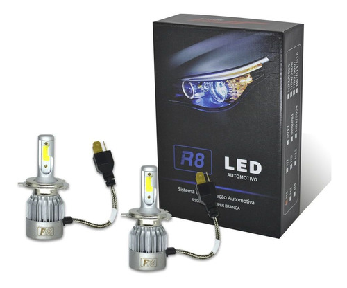 Lampadas Bi-led  H4 50w 6000k 6000 Lumens 12v R8 Par