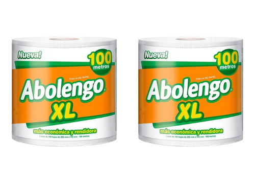 Toalla De Papel Abolengo Xl Rollo Gigante 2 Unds X 100 Mt