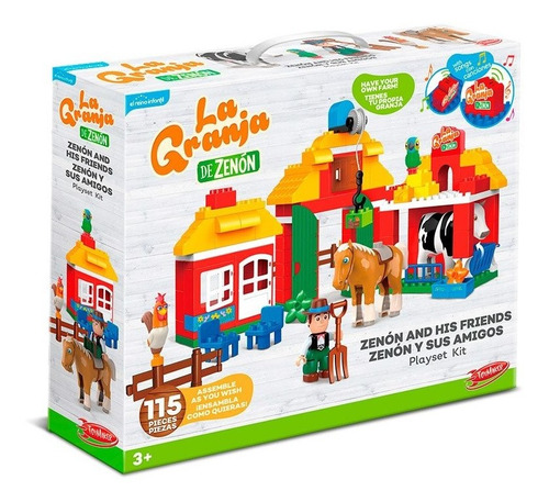 La Granja De Zenón Playset Bloques Zenón Y Sus Amigos 115 Pz