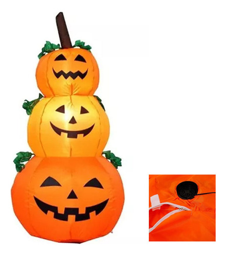 Lámpara Inflable De Piso Impermeable Con Forma De Calabaza