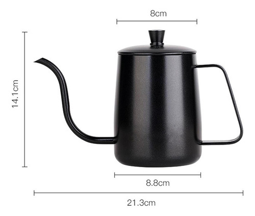 Verter Sobre Café Té Tetera Cuello De Cisne Olla 600ml